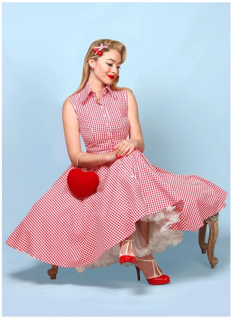 Red Some Like It Hot Fringe Wiggle Dress – Unique Vintage