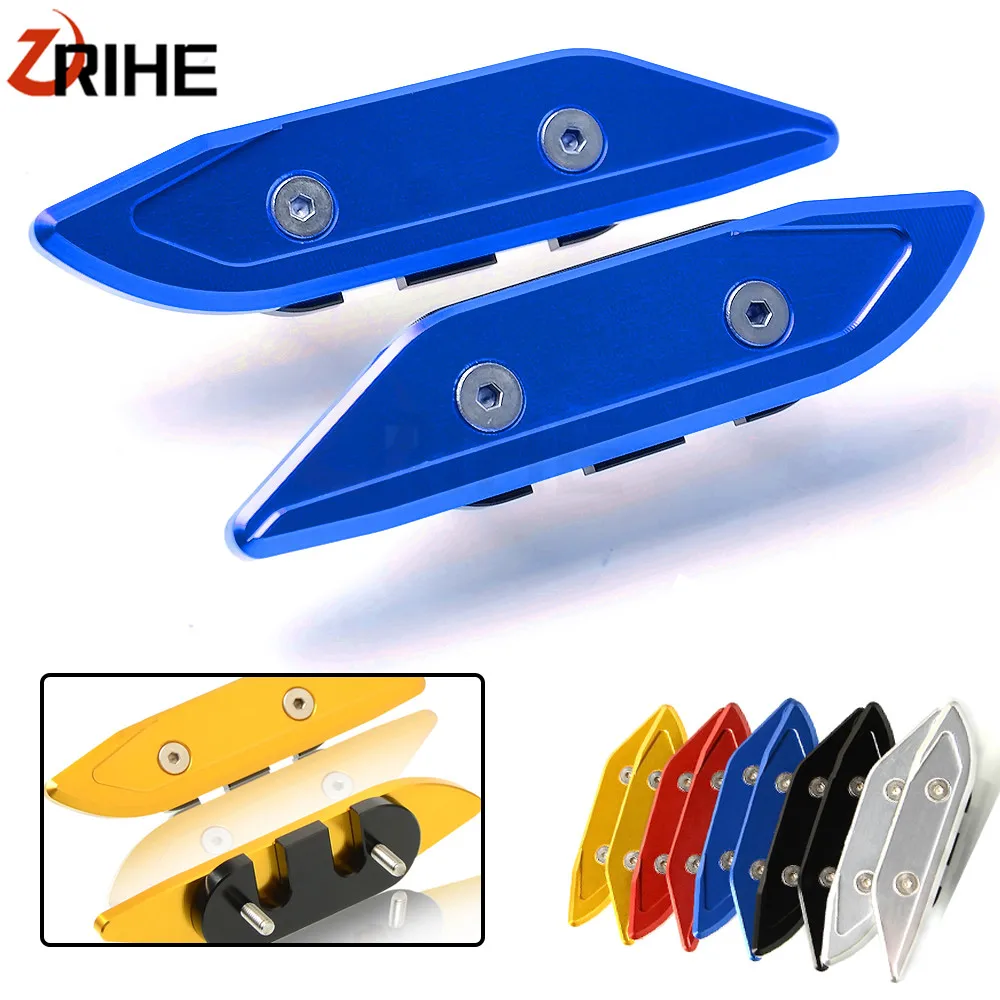Aluminum Motorcycle Windshield Rear View Side Mirrors Bracket Hole Cap