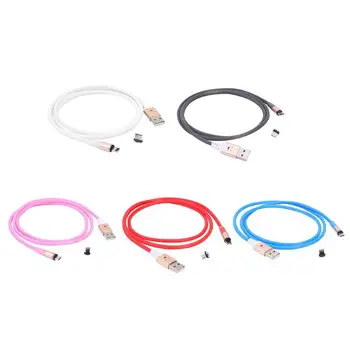 

2 in 1 Magnetic 8 Pin Micro USB Charging Cable Sound Control Lighting Magnet Charger Adapter Cord for iPhone Android Promotion