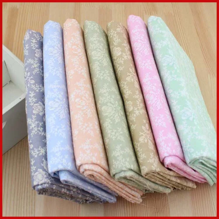 SMTA Cotton fabric the cloth Patchwork Fabrics by the meter Clothing for furniture Antique rose sticky twill
