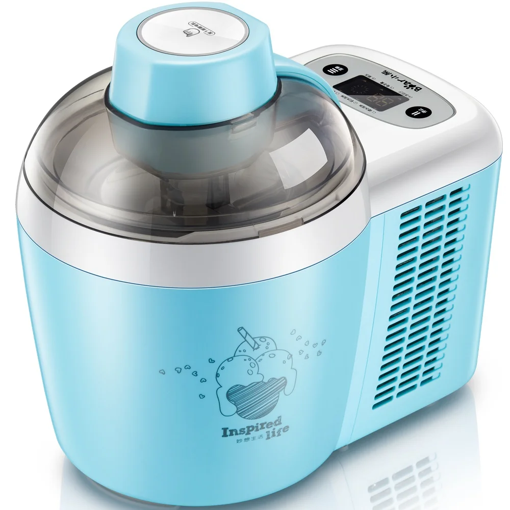

220V Intelligent Self-Cooling Ice Cream Machine Full-automatic Multifunctional Fruit Ice Cream Maker For DIY Homemade Dessert