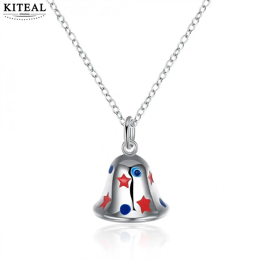 

KITEAL Fashion Design silver plated female necklaces christmas bell Merry Christmas gift collar accessories