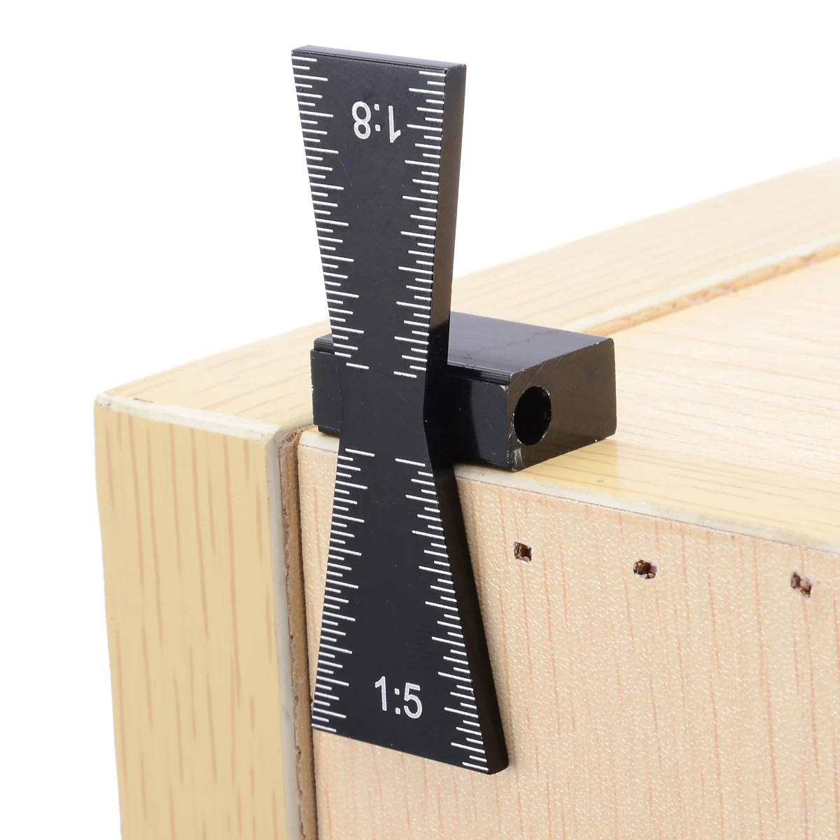Portable Woodworking Dovetail Marker Marking Gauge For Hardwood & Softwood Aluminum Woodworking Measuring Tools Black