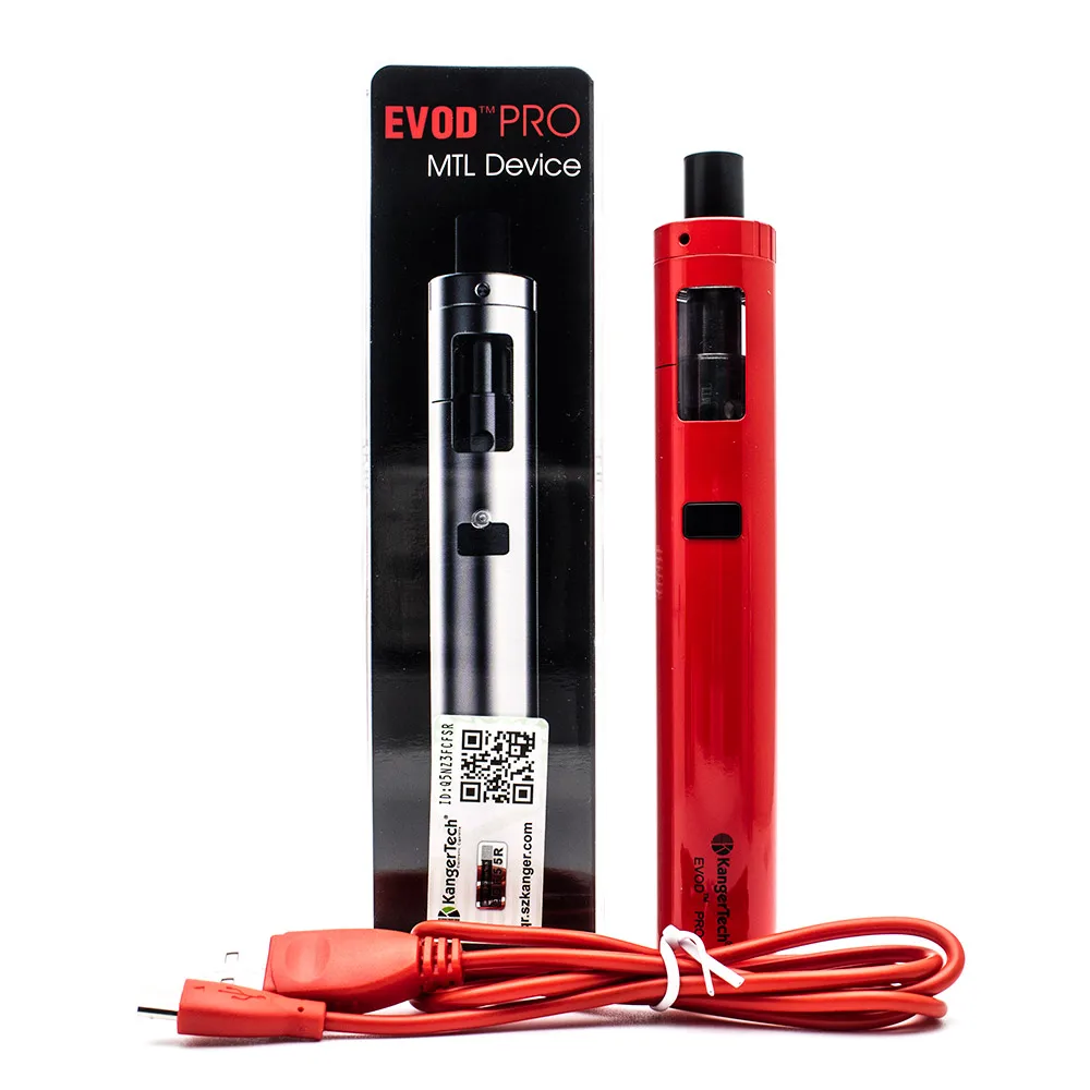 

Electronic Cigarette Kit Original Kanger EVOD PRO with 4ml Tank MTL Top-filling Design fit CLOCC Coil Compatible18650 battery