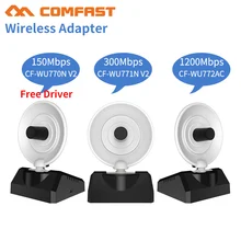 COMFAST 150-1300Mbps 2,4G& 5,8G сильный Wifi адаптер сигнала беспроводной адаптер с радарной антенной wi fi usb Lan Ethernet приемник