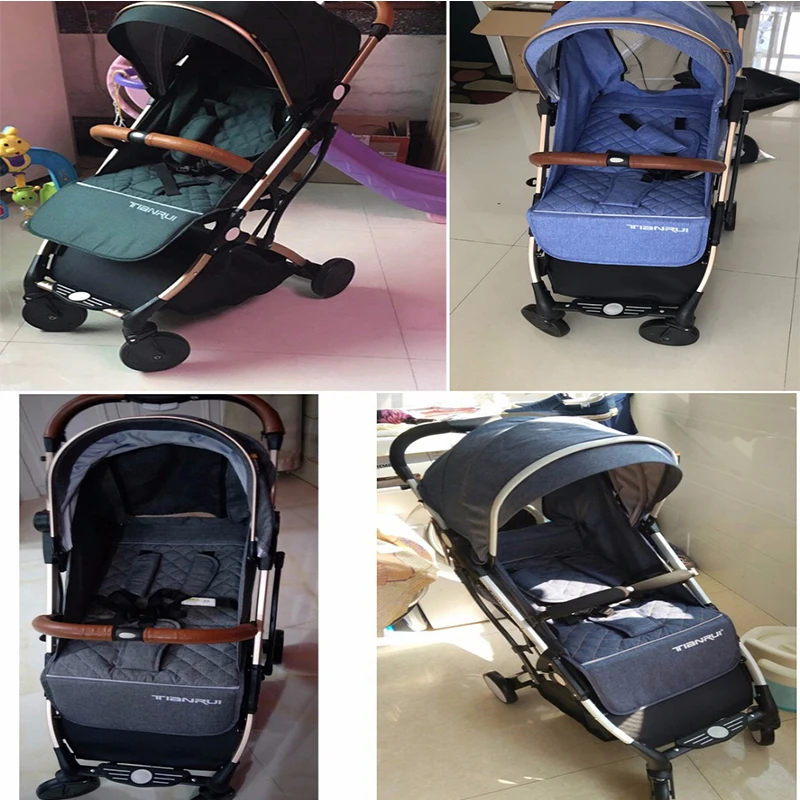 Детская коляска Kight для путешествий, система kinderwaga для новорожденных, может сидеть и лежать на самолете, золотая, B, автомобильная коляска для девочек и мальчиков
