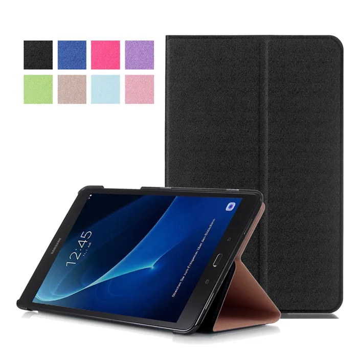 100 шт. PU Стенд чехол для Samsung Galaxy Tab 10.1 T580 t585 t580n t585n 10." Планшеты+ Экран протектор