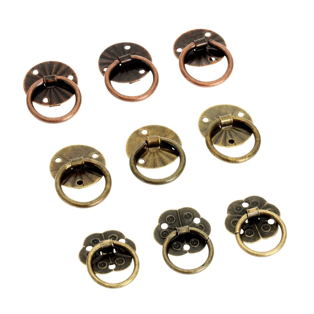 12 шт. античный латунный для шкафа ручки и ювелирных изделий|brass cabinet knob|cabinet knobsdrawer