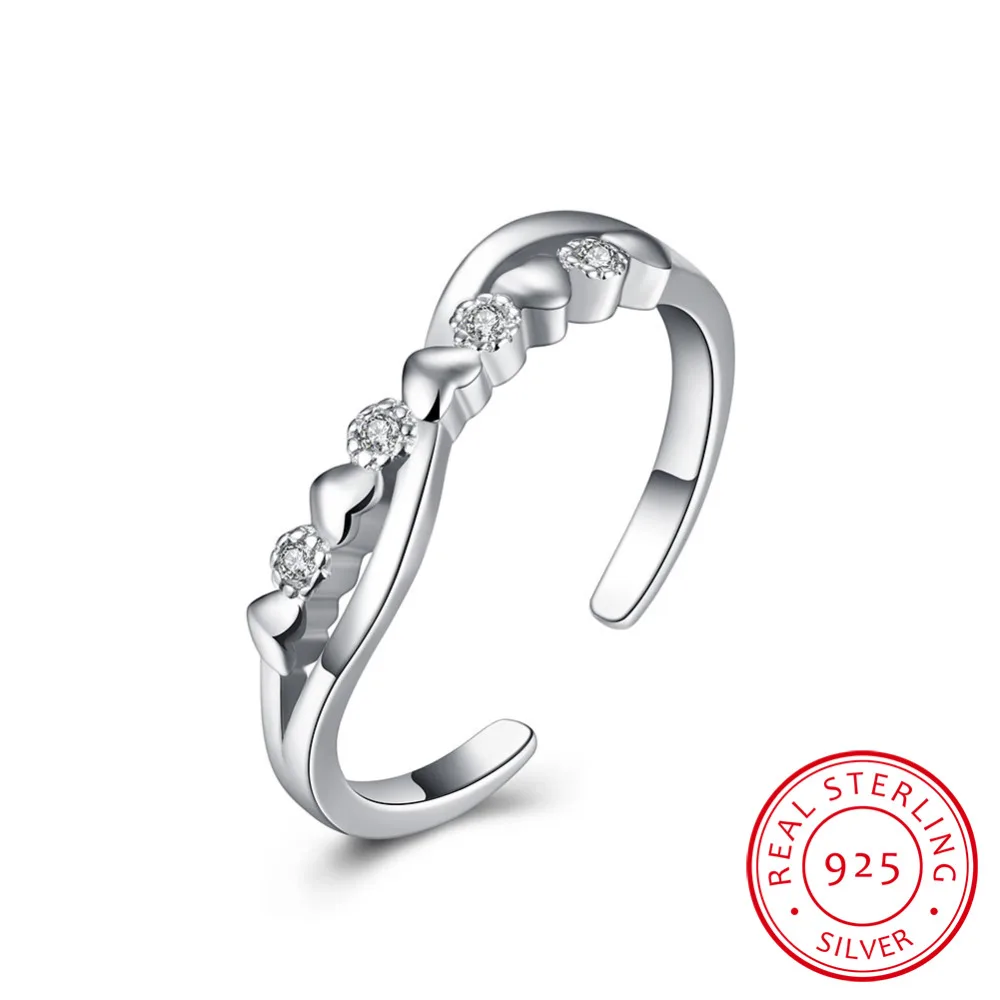 

It is a certificate of silver! 100% Pure 925 Sterling Silver Ring adjustable Fish CZ Engageme Rings for Women vintage femme R031