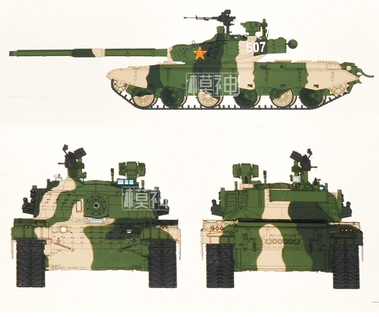 Günstige 1 35 chinesischen Menschen der Befreiung Armee 99A Kampfpanzer Militär Montage Modell Gepanzerte Auto Zu