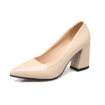 

Pointed high heel in the spring of 2018 thick with lighter super small size 32 red bride shoes 1815-46