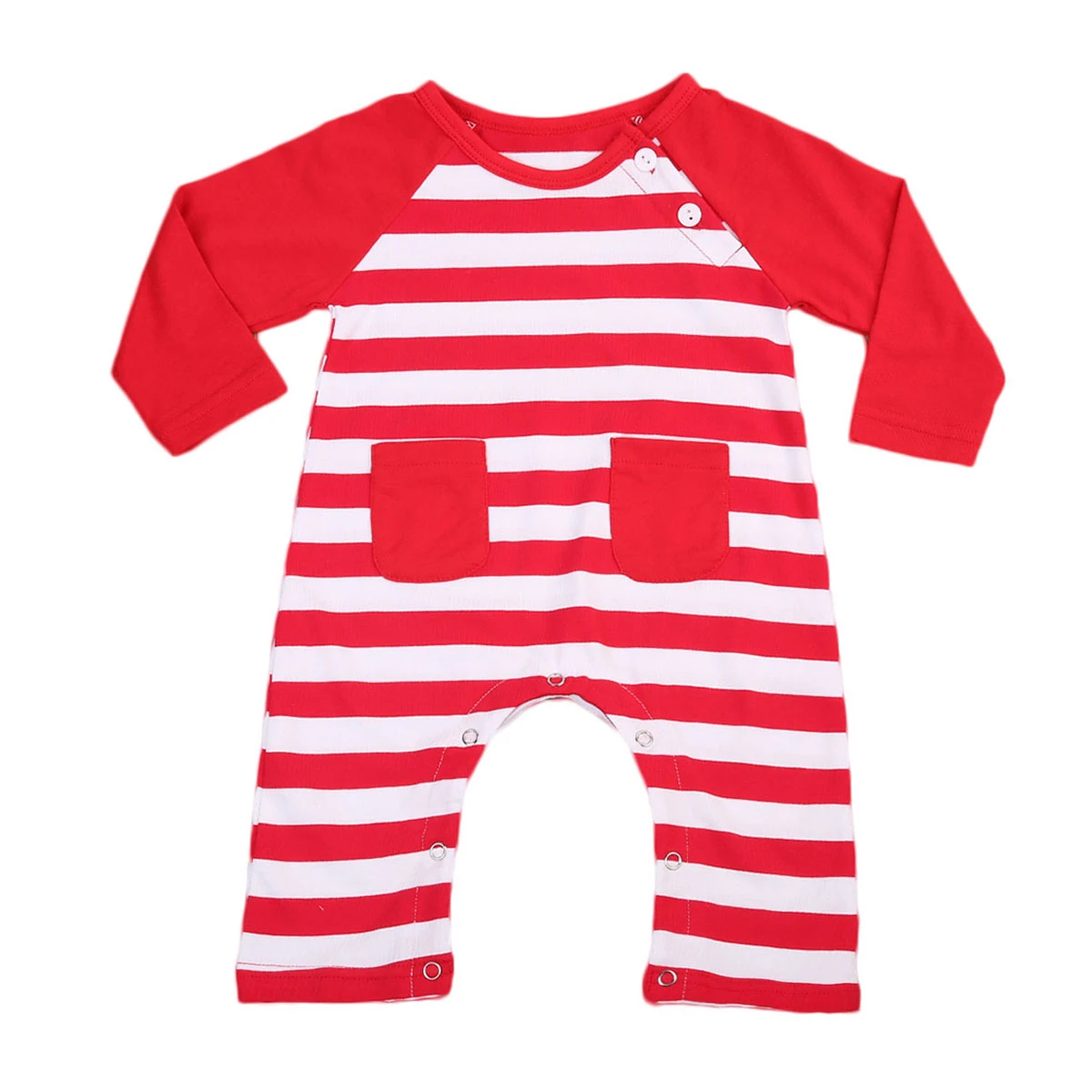 striped romper baby