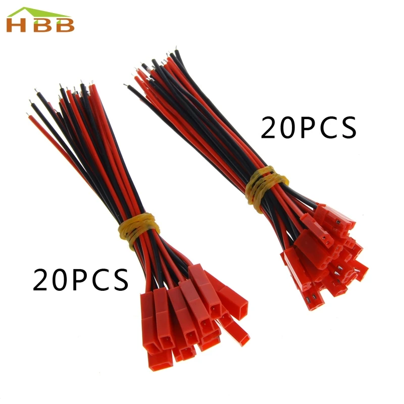 

20Pair 100mm Male Female Plug Connector Cable Wire For RC Lipo Battery Part Toy #046