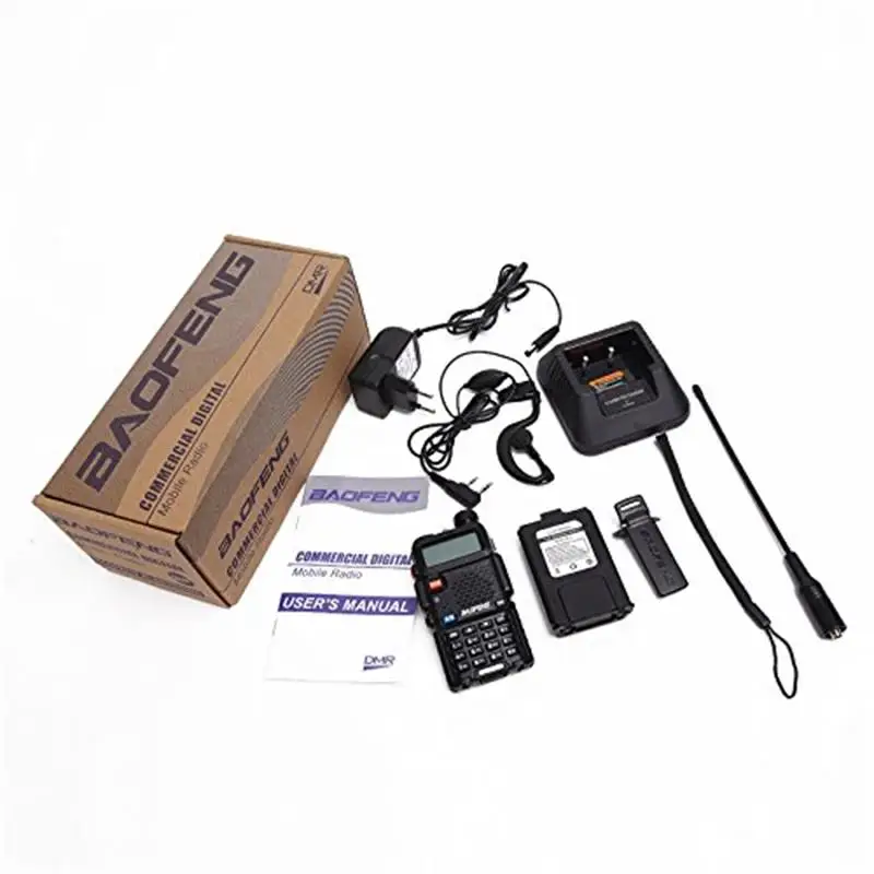 Baofeng DM-5R DMR Tier I & II Dual Band Dual Time slot Walkie Talkie двухсторонний радиоприемопередатчик, 136-174/400-470 МГц повторитель