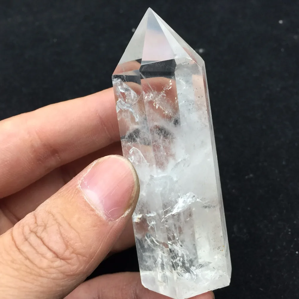 Naturel Rouge Cristal Quartz Pierre Baguette Pointe Minéral Reiki Wand Guérison