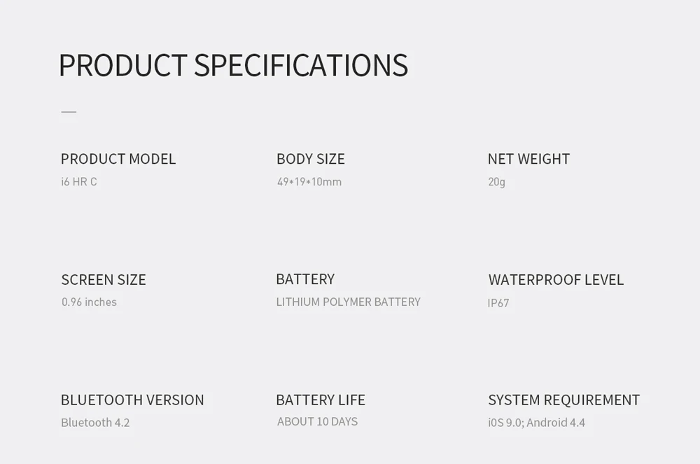 i6 hrc smart bracelet (17)