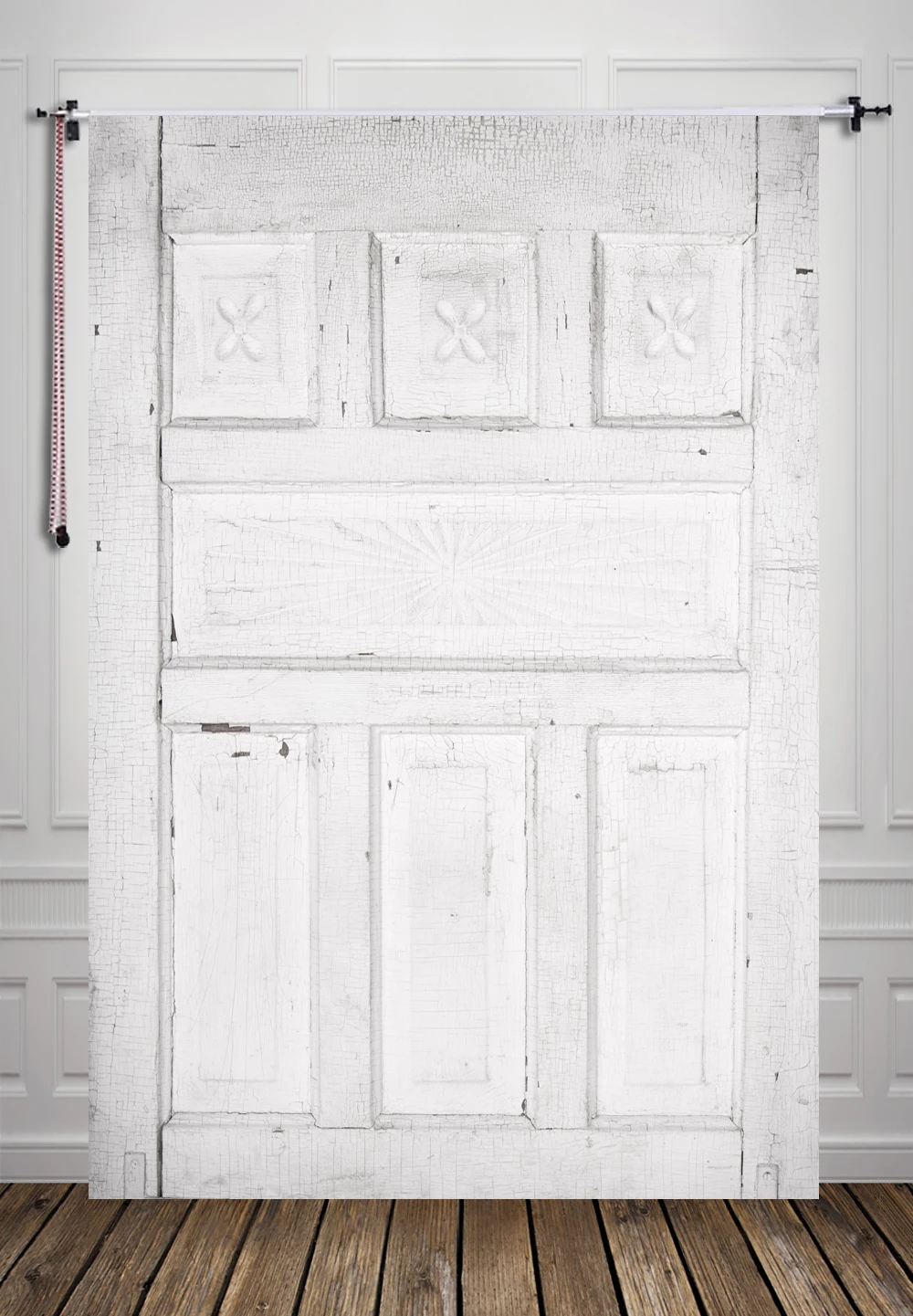 

HUAYI White Wood Door Photography Backdrops Background Art Fabric Newborn Backdrop Studio/Photography Props Xt-4221