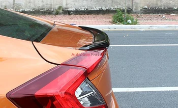 

For Honda Civic 10th Gen 4dr Sedan 2016 2017 plastic Black red white Rear Boot Trunk Spoiler Wing Cover