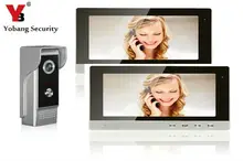 YobangSecurity 10 Inch LCD Video Doorbell Door Phone Entry Intercom Camera Monitor Security System Kit with 1 Camera 1 Monitor