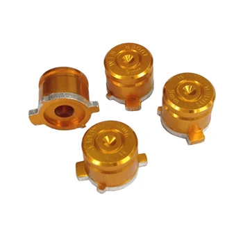 

4pcs/lot Metal Aluminum Gamepad Action Buttons for Playstation 4 Controller 4 Bullet Buttons Repair Parts For PS4