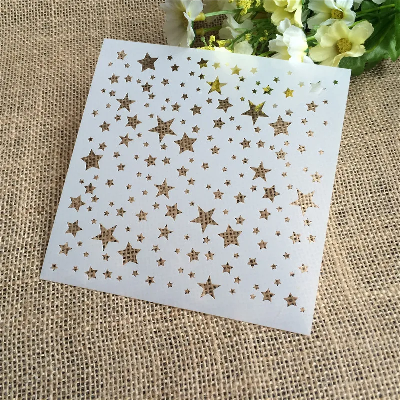 

Stars Layering Stencils for DIY Scrapbooking/photo album Decorative Embossing DIY Paper Cards Crafts