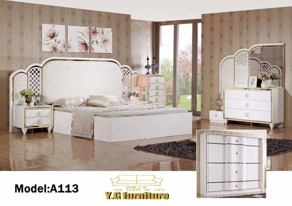 Muebles دي dormitorio جديد وصول 2018 شحن مجاني! الموضة الحديثة نوم مجموعة الأثاث جيد قوليتي ترويج رخيصة الثمن