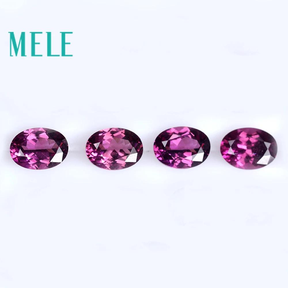 Gemstone Natural Red Alcoa Garnet 6X8mm 10pcs Oval Jewelry Making Loose Gemstone High Quality Stone DIY Ring Bracelet Earring