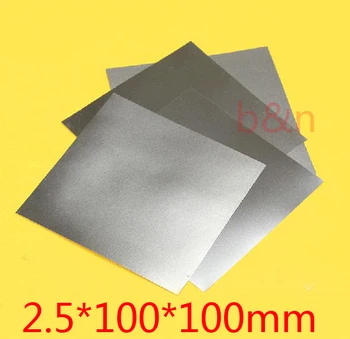 

2.5mm*100*100 2.5mm thickness titanium Ti plate dynamic sheet TA2 GR2 ti-alloy plate pure tisheets Ti chip board panel
