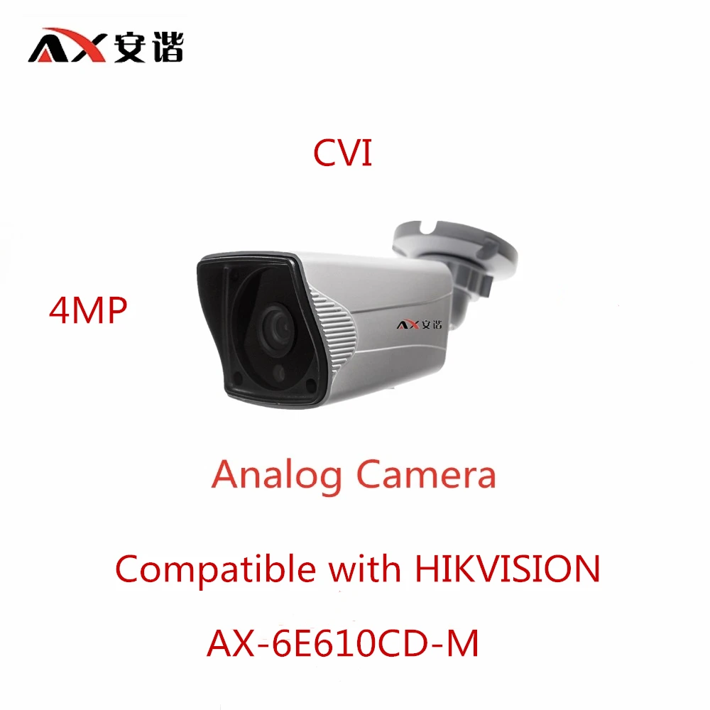 

ANXIE Analog Camera AX-6E610CD-M 4MP CVI Compatible with HIKVISION Day/Night switch, up to 20 m Surveillance & Security Camera