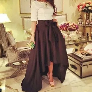 

2015 Simple High Quality Short Sleeve Evening Gowns A-line Taffeta Evening Dress With Bow