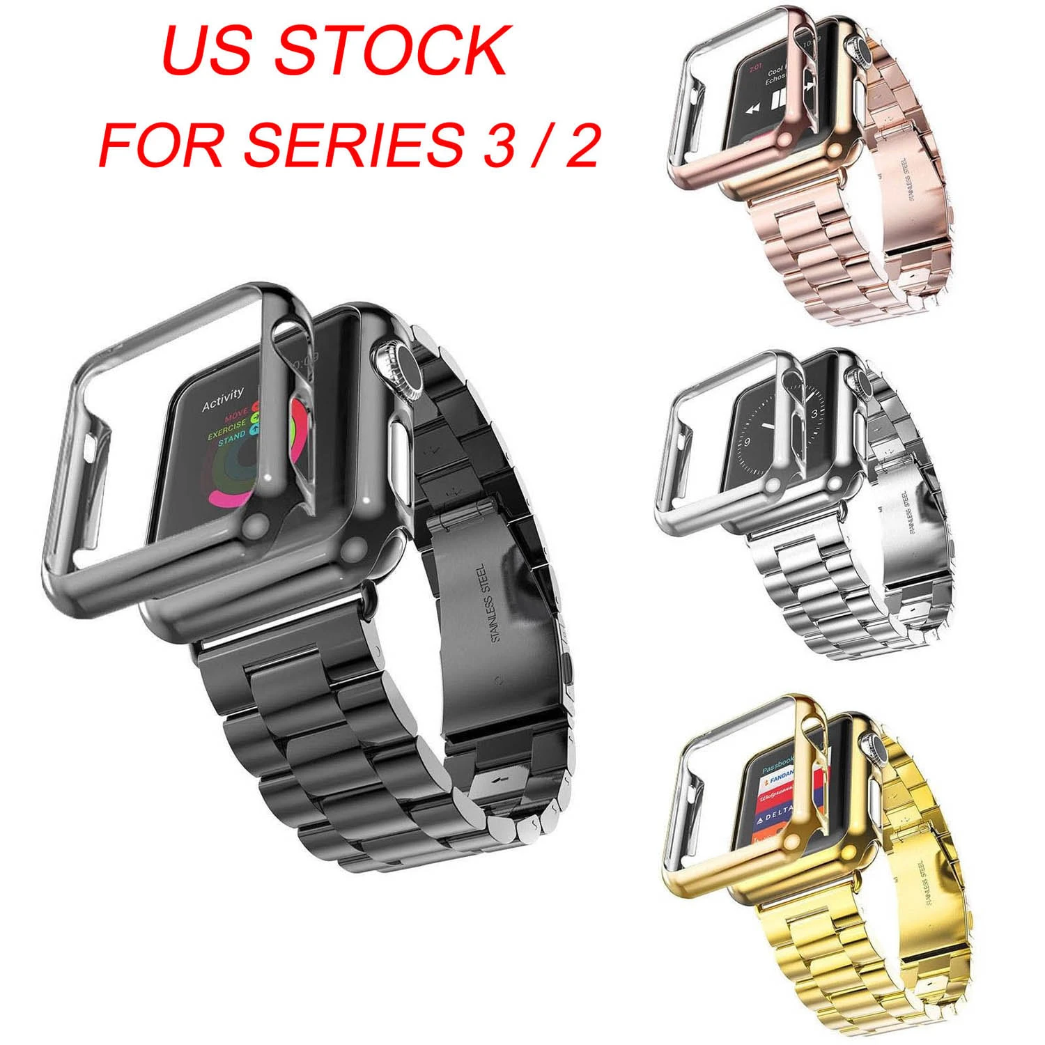 gold apple watch series 3 band