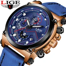 LIGE Watch Men Sport Quartz Fashion Leather Clock Mens Watches Top Brand Luxury Waterproof Business Watch Relogio Masculino+Box lige watch men sport quartz wristwatches leather mens watches top brand luxury waterproof business watch man relogio masculino