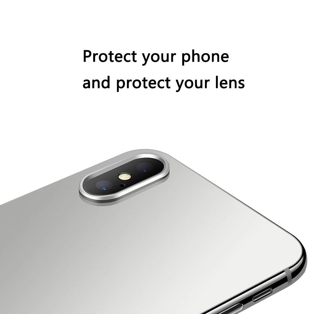 Metal Lens Film Protector Case Cover Phone Camera Guard Ring Bumper For Iphone X XR XS/XS MAX Lens Protection Ring P15