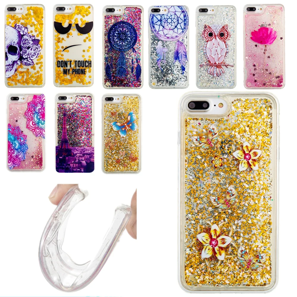 Dynamic Liquid Glitter Star Case For ipod Touch 5 6 Paillette Quicksand