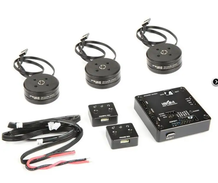 

AlexMos 32 bit BGC Brushess Gimbal Controller with 3pcs iPower Motor GBM2804H-100T Motor Combo set for DIY Gimbal Stabilizer