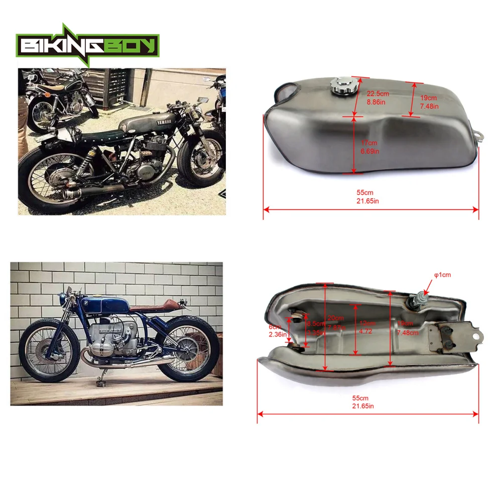 9 л 2 4 галлонов Универсальный Полный комплект Cafe Racer Бензобак на заказ для