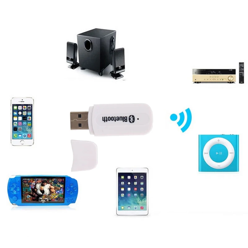 3 5 мм AUX USB беспроводной Bluetooth приемник ключ аудио музыка стерео адаптер A2DP для