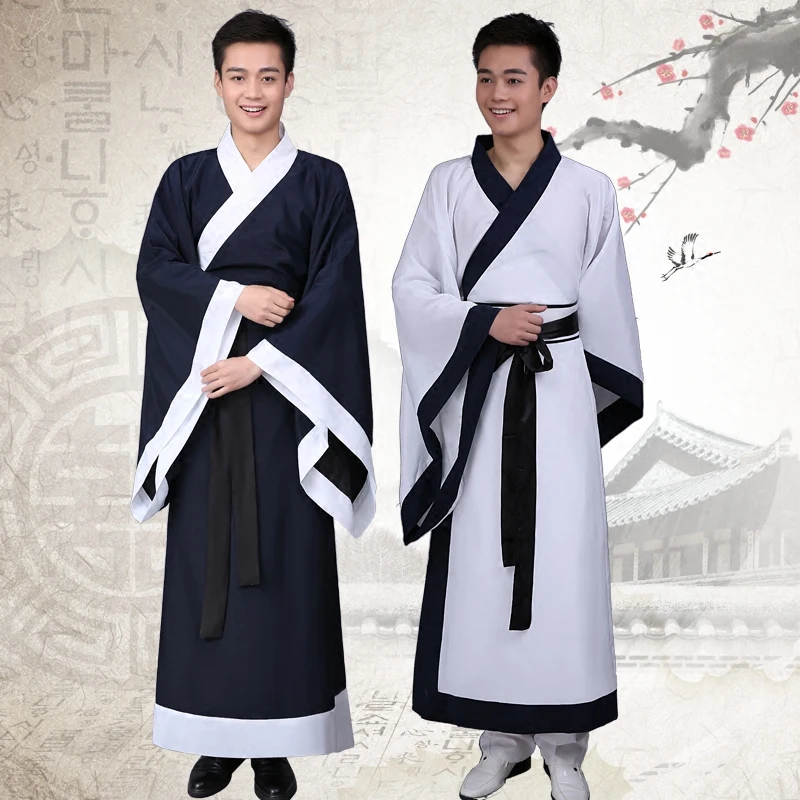 Les Temps anciens Cosplay Halloween Costume Mâle Style Chinois Film pour la Partie De Bal Interprète