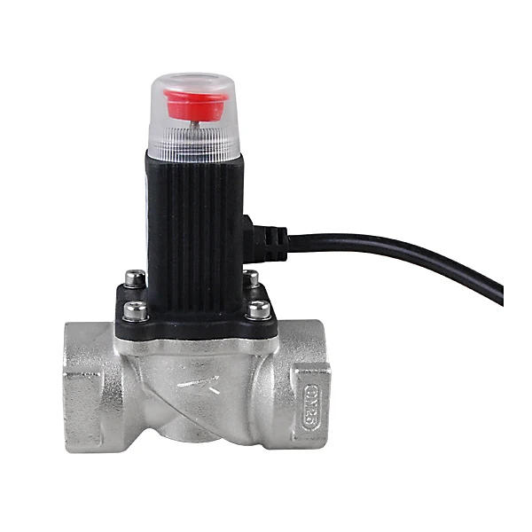 DN25A manual reset G1" brass gas emergency shut off solenoid valves for