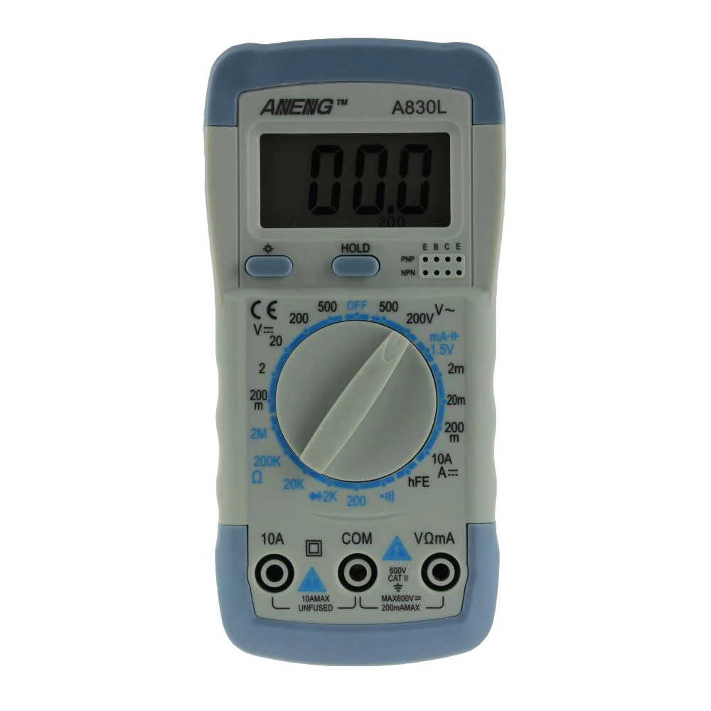 Aneng A830L Цифровой мультиметр ЖК дисплей DC AC Напряжение диода Freguency Multitester 5 #|aneng