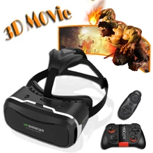 2017 HOT! оригинал shinecon vr 3d vr виртуальная реальность очки google картон фильм игра для 4.5-6.0 дюймов смартфон + пульт дистанционного управления