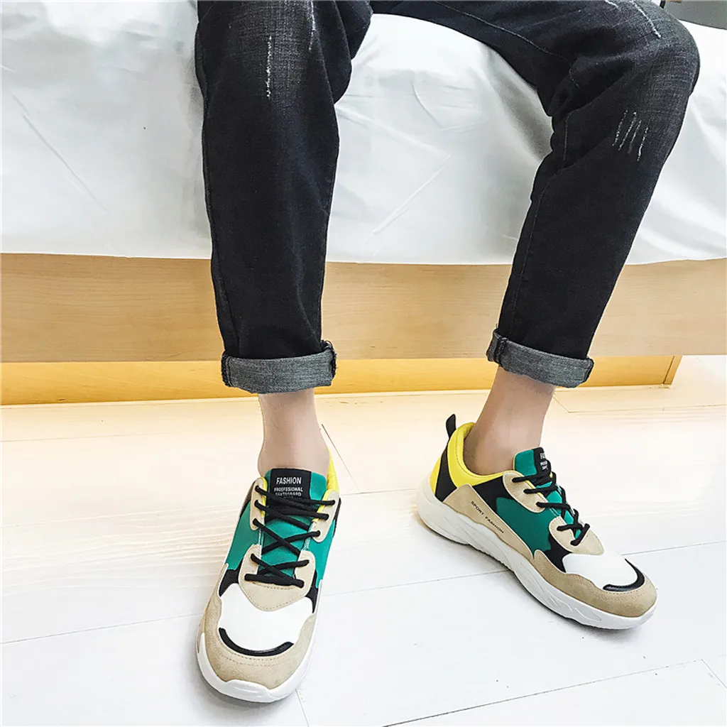 SAGACE кроссовки мужские корейский стиль холст повседневная обувь мужские кроссовки модные кроссовки на шнуровке мужская повседневная обувь Tenis Hombre