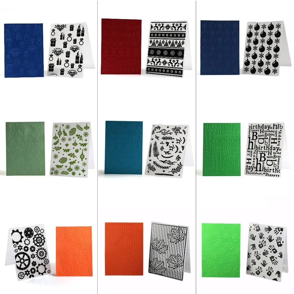 

Plastic Flowers Template Embossing Folder For Scrapbooking Photo Album Paper Card Craft Card Making Wedding Decoration Supplies