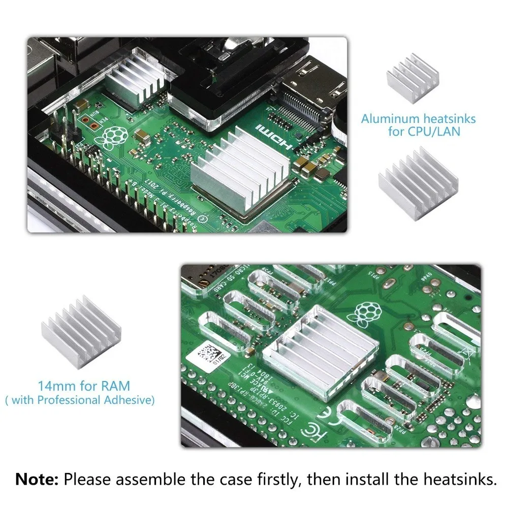 Raspberry pi 3 чехол/вентилятор/радиатор/зарядное устройство 5V 2.5A Питание с On/Off переключатель для Raspberry pi 3 Model B+ чехол для Raspberry