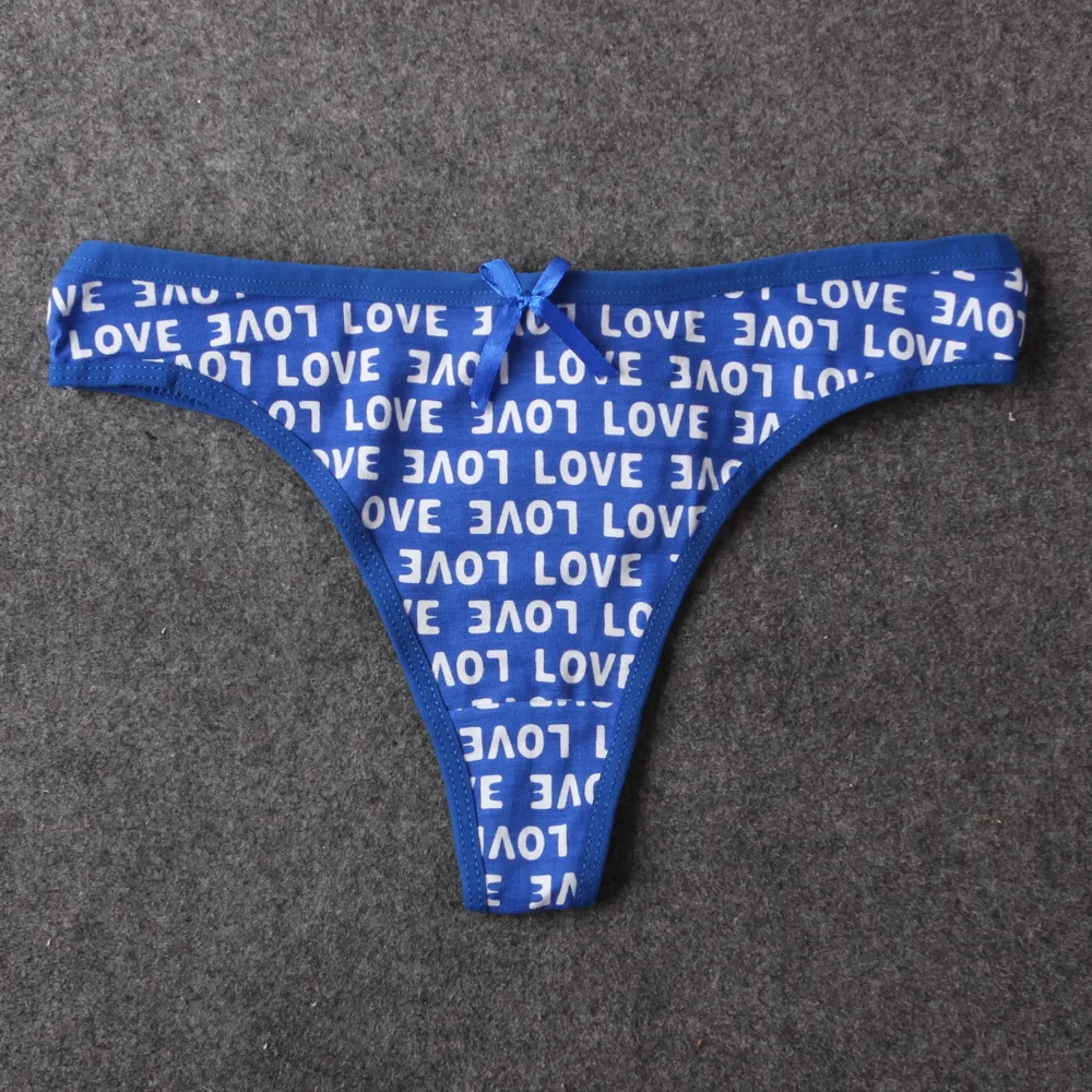 6 pz/lotto Estate del Cotone delle Donne della Cinghia Della Biancheria  Intima Micro Mutandine E Boxer Lettera D'amore Della Stampa Carino Mini  Donna Ragazze G-String G Stringa tanga - AliExpress Underwear \u0026