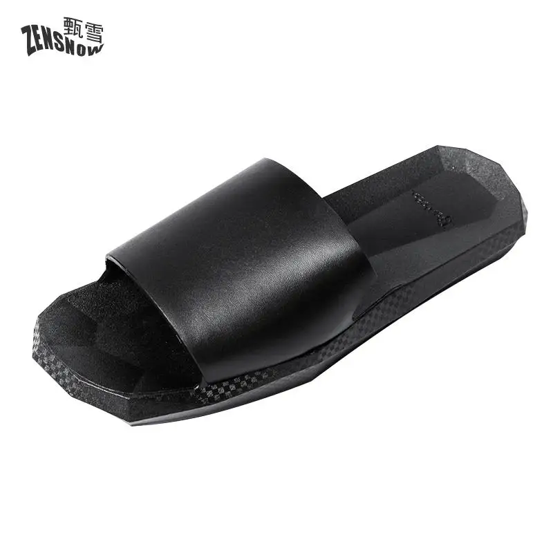 

Large size 36-49 2017 Men's Slippers Personality Design, Fashionable Wear, Cool Mop, Anti-skid Soft Bottom, Wear Comfort