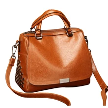 2019 Famous Brand Fashion Women Messenger Bags with Top-handle ,Ladies Vintage Rivet Crossbody Bags,Soft PU Leather Woman bags 2019 Famous Brand Fashion Women Messenger Bags with Top-handle ,Ladies Vintage Rivet Crossbody Bags,Soft PU Leather Woman bags