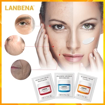

LANBENA 9pcs Deep Hydrating Serum Hyaluronic Acid Moisturizing Face Cream Whitening Anti Winkles Lift Firming Beauty Skin Care