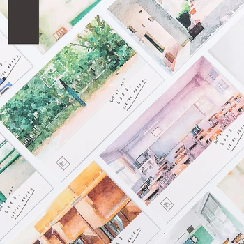 

30pcs a view of my life card multi-use as Scrapbooking party invitation DIY Decoration gift card message card postcard