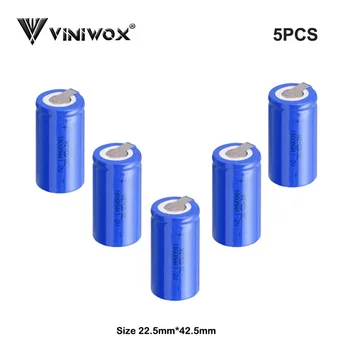 

1.2V Ni-CD SC 1800mAh Rechargeable Battery Cell For Electrical Subc Battery Robot Accumulator Power Tool Battery Cells DIY to 6V